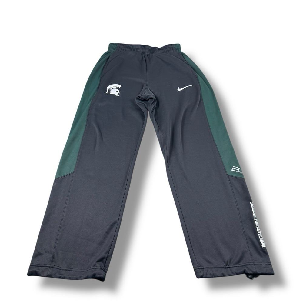 Nike Elite Therma-Fit Michigan State Spartans MSU Sweatpants Men S EUC Spellout
